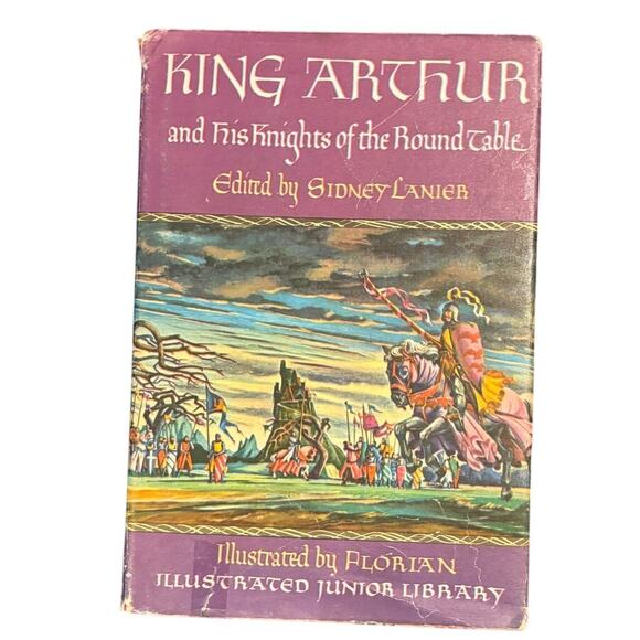 VTG 1973 King Arthur by Sidney Lanier, HC, DJ - Picture 1 of 6